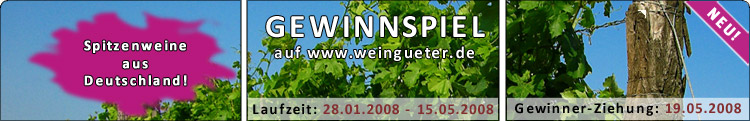 Wein-Gewinnspiel auf www.weingueter.de (Hintergrundbild: www.pixelquelle.de)