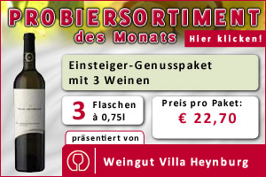 Einsteiger-Genusspaket mit 3 Weinen Einsteiger-Genusspaket mit 3 Weinen