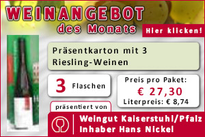 Präsentkarton mit 3 Riesling-Weinen Präsentkarton mit 3 Riesling-Weinen
