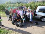 Zufriedene Weinlese Helfer nach getaner Arbeit im Weinberg.<br />
<br />
Bildquelle: Odenwälder Winzergenossenschaft e.G.