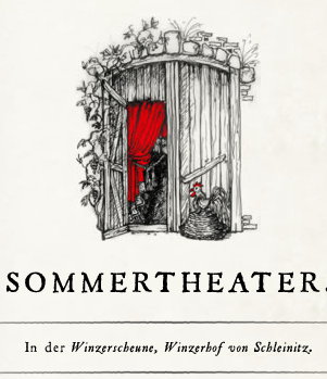Sommertheater in der Winzerscheune im Winzerhof von Schleinitz