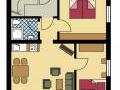 Grundriss unserer Ferienwohnung